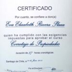 Certificado corredor de propiedades Coproch